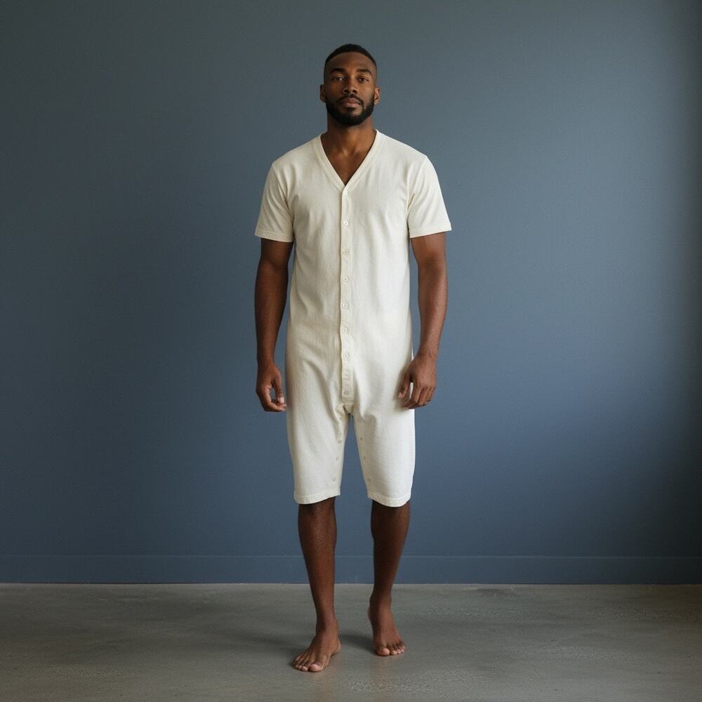 Vintage Macy’s Men’s Store Union Suit | Size 46 | 100% Cotton